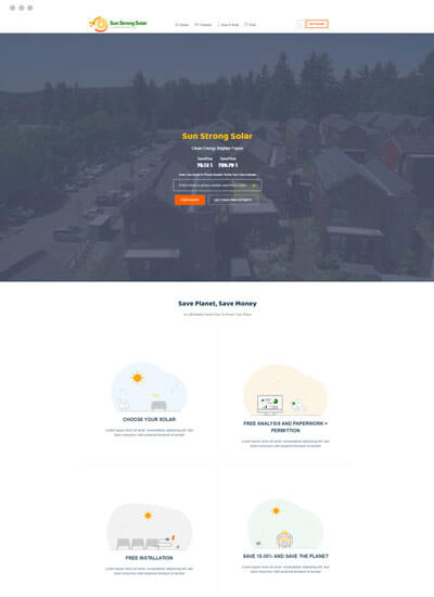 طراحی سایت پلنت سولار